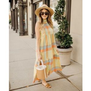 SOLD - Plaid sleeveless dress